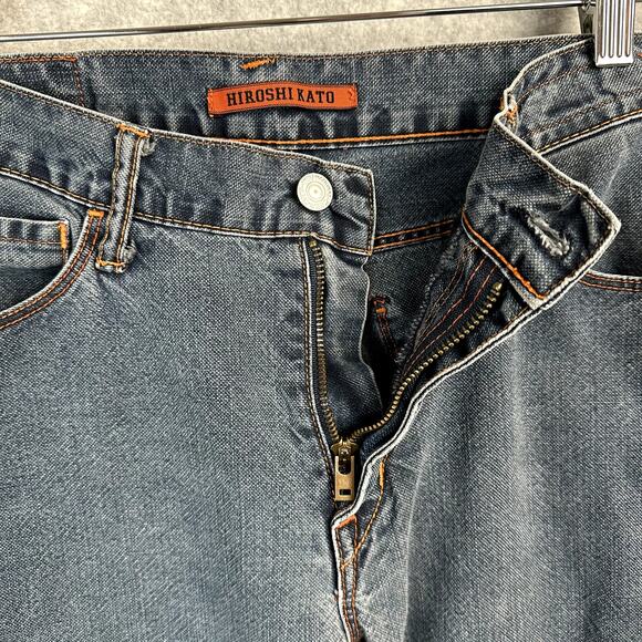 Vintage Hiroshi Kato Jeans Men's 32 x 32 Slim Japanese Denim USA made Grunge Y2K - Picture 6 of 16